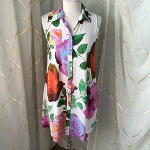 Calvin Klein Sleeveless Floral Dress